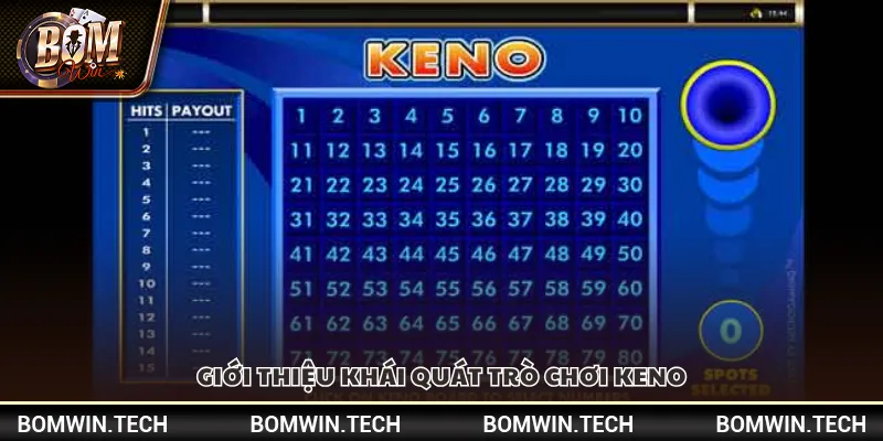 Giới thiệu khái quát trò chơi Keno